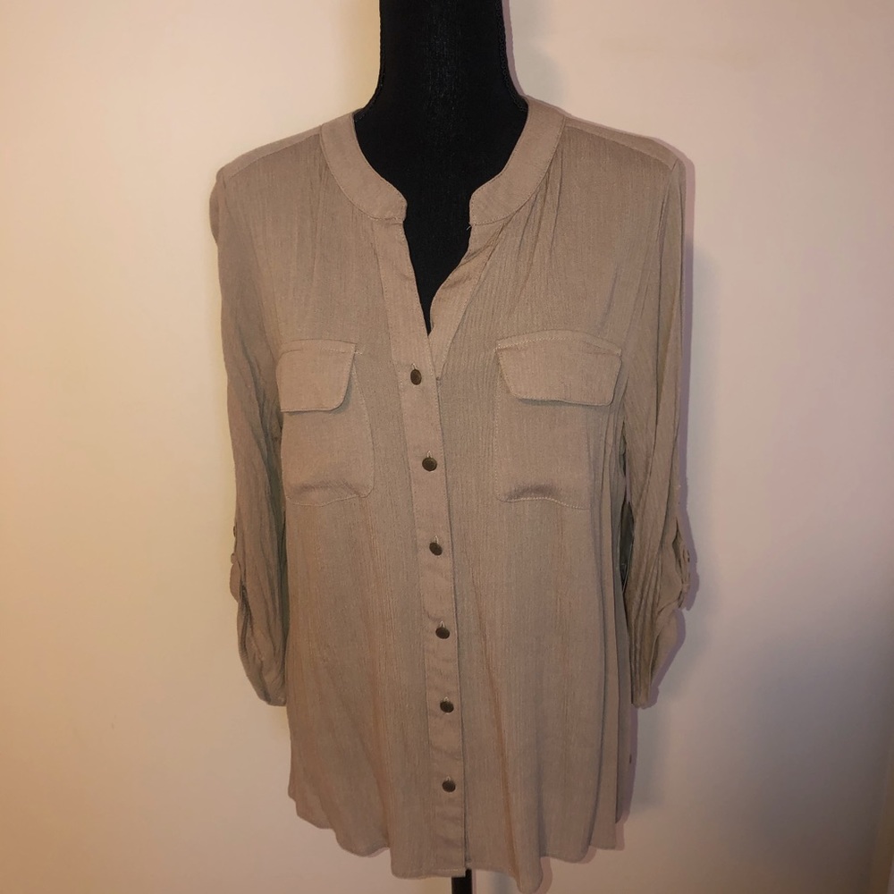 Tan Blouse